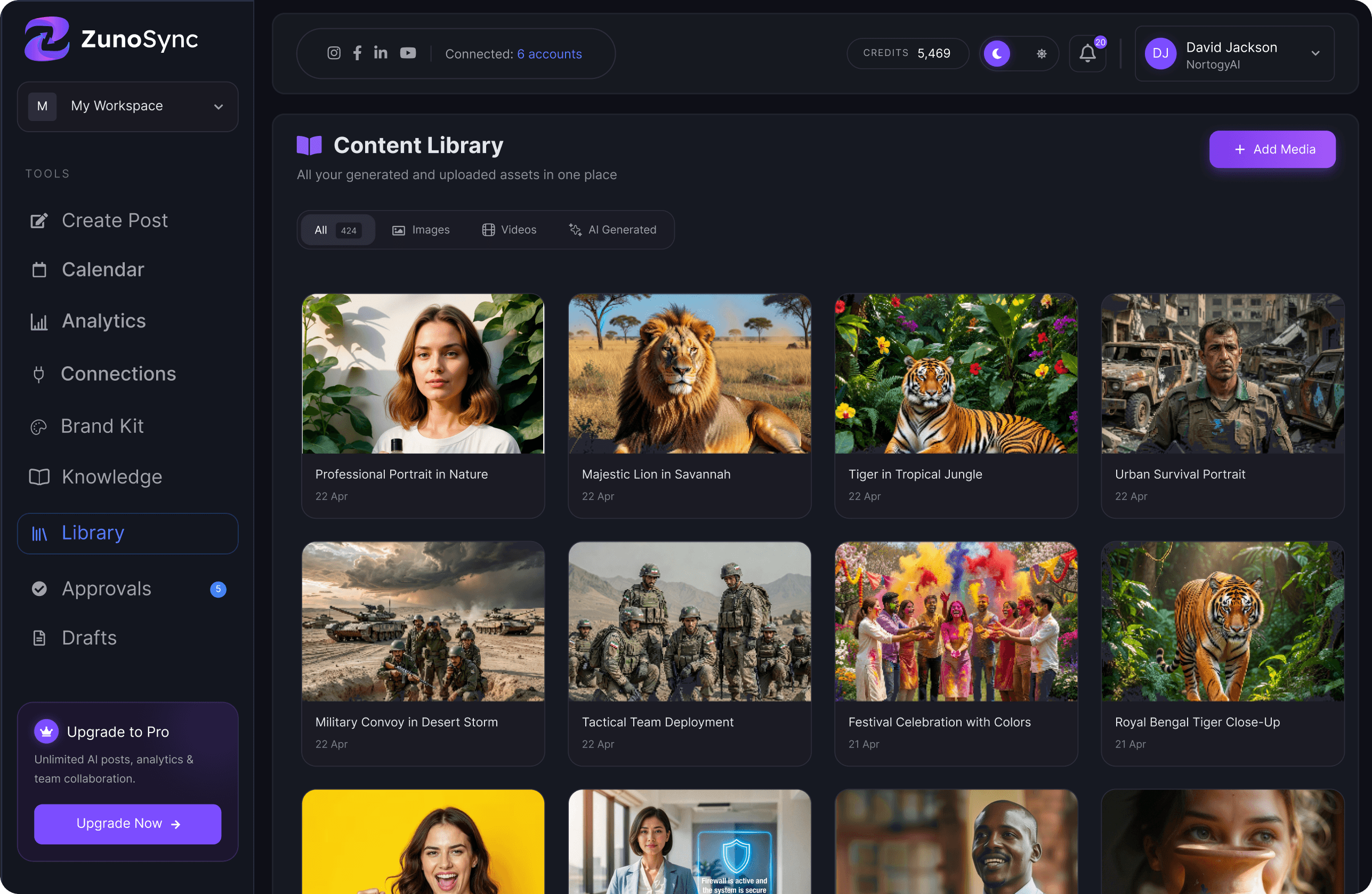 ZunoSync Platform Mockup