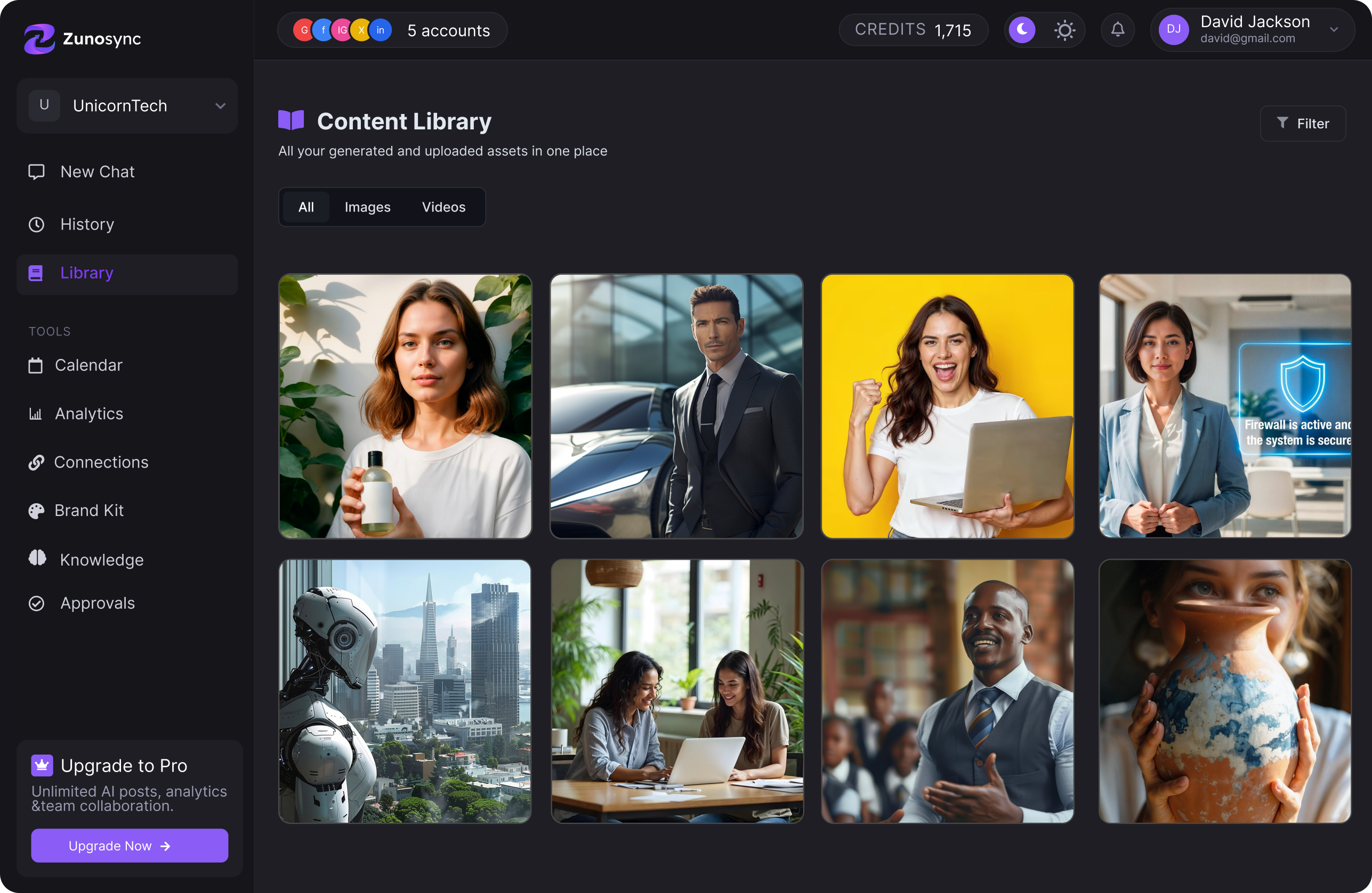 Zunosync Platform Mockup